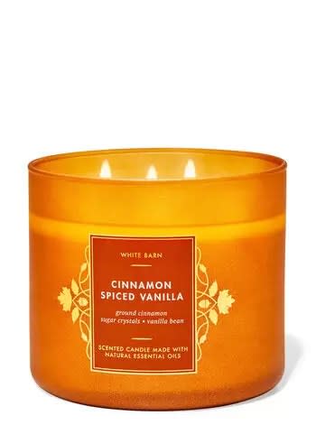 White Barn
Cinnamon Spiced Vanilla
3-Wick Candle