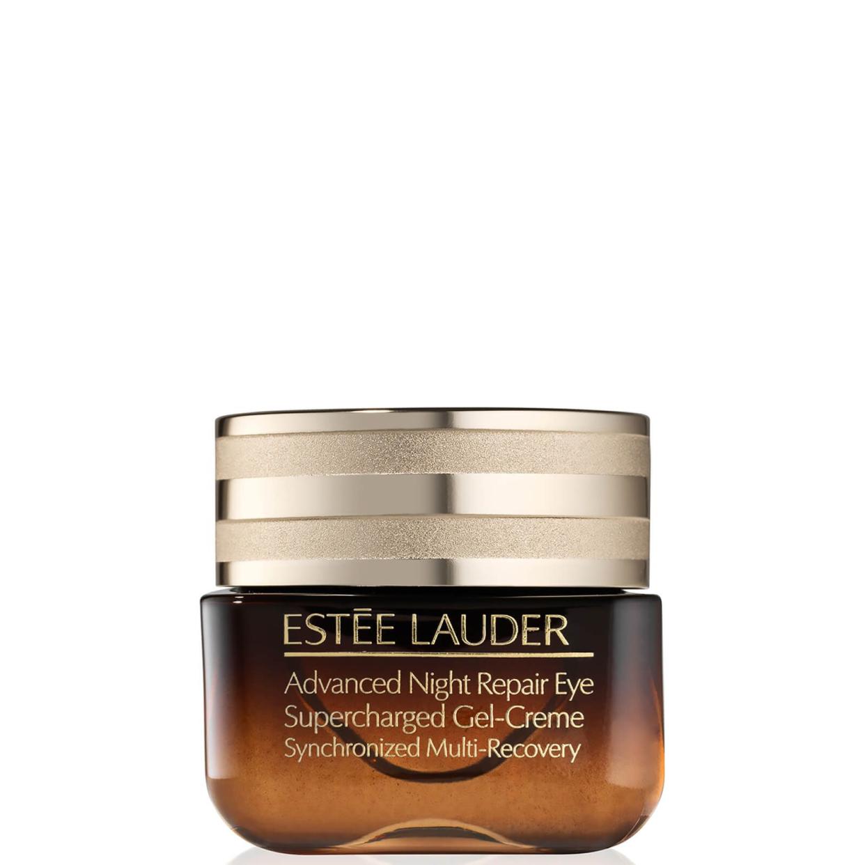 <p><a href="https://go.redirectingat.com?id=74968X1596630&url=https%3A%2F%2Fwww.skinstore.com%2Festee-lauder-advanced-night-repair-eye-supercharged-gel-creme-15ml%2F13924834.html&sref=https%3A%2F%2F" rel="nofollow noopener" target="_blank" data-ylk="slk:Shop Now;elm:context_link;itc:0;sec:content-canvas" class="link rapid-noclick-resp">Shop Now</a></p><p>Advanced Night Repair Eye Supercharged Gel-Creme</p><p>skinstore.com</p><p>$54.00</p>