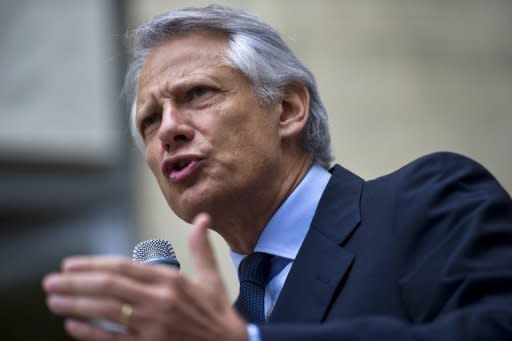 African leaders gave former French president Jacques Chirac and his prime minister Dominique de Villepin, seen here in June 2011, briefcases full of cash, notably to finance election campaigns, a former aide alleged on Sunday