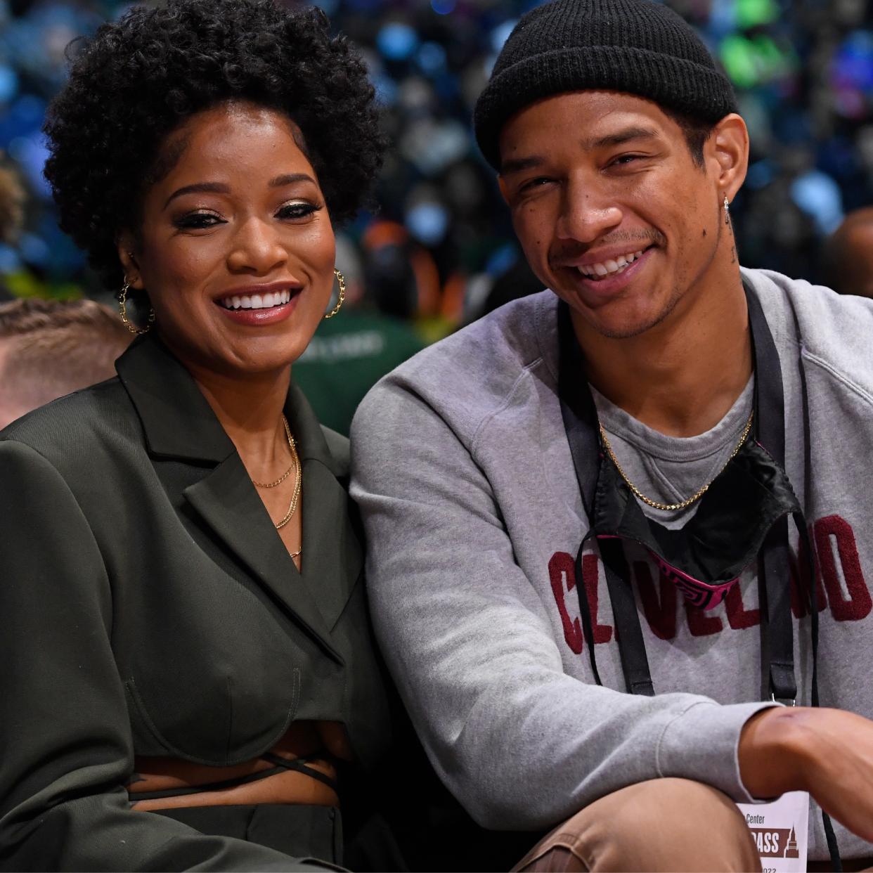  Actress, Keke Palmer and Darius Jackson attend the NBA x HBCU Classic Presented by AT&T as part of 2022 NBA All Star Weekend on Thursday, February 19, 2022 at Wolstein Center in Cleveland, Ohio. 