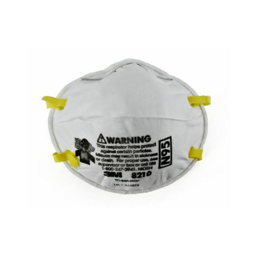 3M Particulate Respirator 8210 N95 Mask against white backround