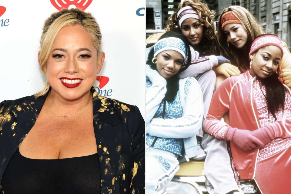 <p>Monica Schipper/Getty; Karen Steyr/Disney Channel/courtesy Everett</p> Sabrina Bryan (left) and the Cheetah Girls in 2003