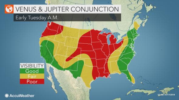 jupiter venus conjunction clouds