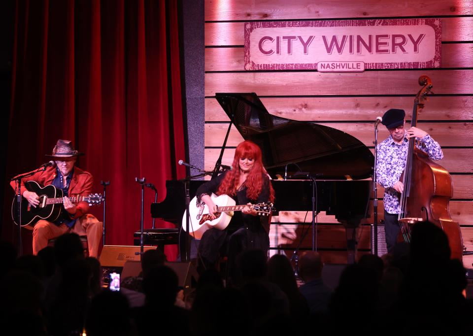 Wynonna Judd performs during the “Hello From the Hills” benefit concert at City Winery Sunday, Jan. 28, 2024.