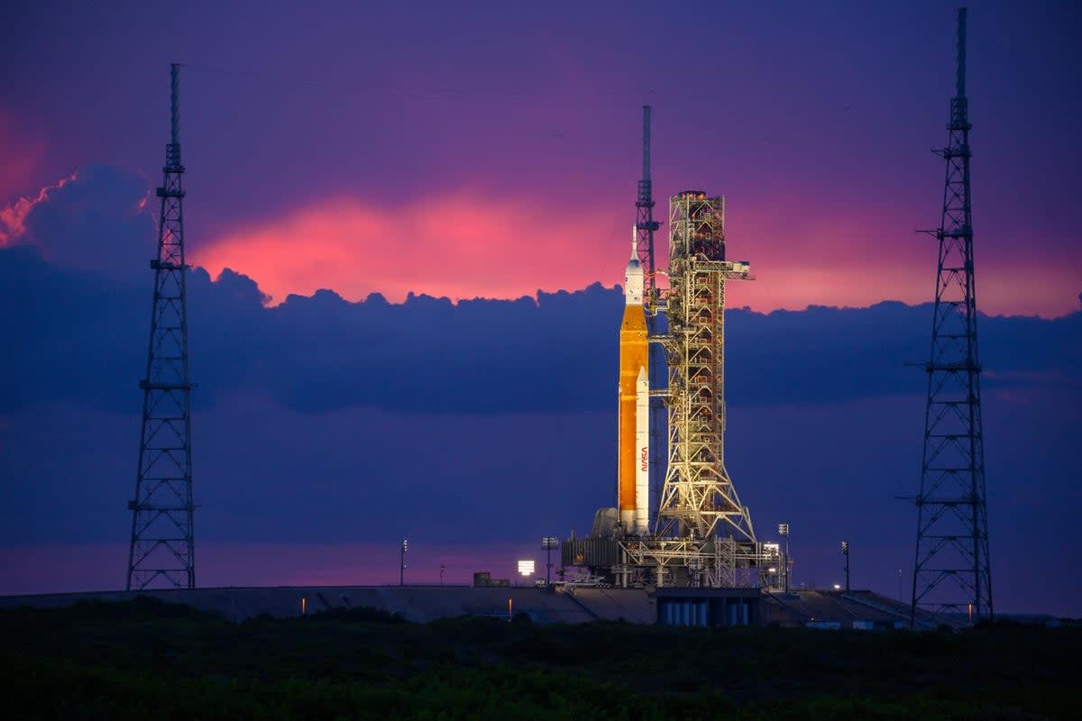 Nasa is to attempt Artemis 1 moon mission launch on Saturday (Eric Bordelon/Nasa)