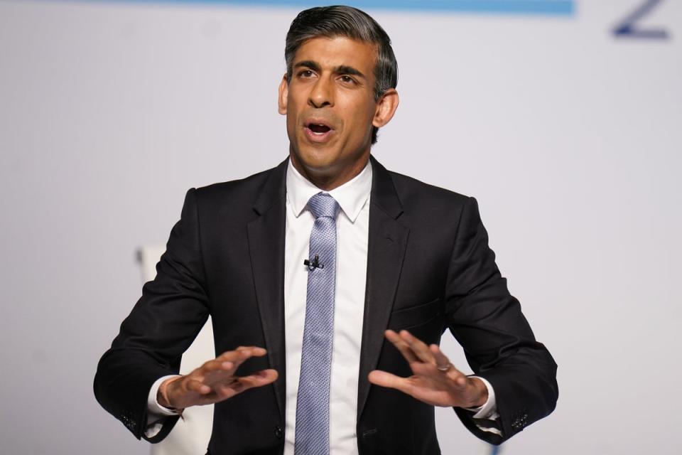 Rishi Sunak has unveiled a ‘three-part plan’ to ease the pain of soaring energy bills as he promised to ‘provide the support required to the people who need it’ (Danny Lawson/PA) (PA Wire)