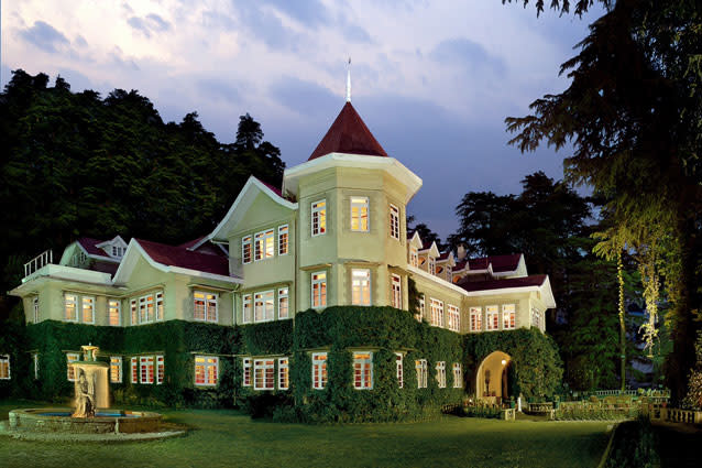 The picturesque Woodville Palace. Over the years they have hosted royalty and numerous Hollywood and Bollywood stars, whose autographs you can see while having a drink at the Hollywood Bar. Having had countless royal weddings here, they are well experienced in the tricky business of wedding planning. They have recently added a Mughal-style tent to the garden which is an ideal location to host any ceremony.