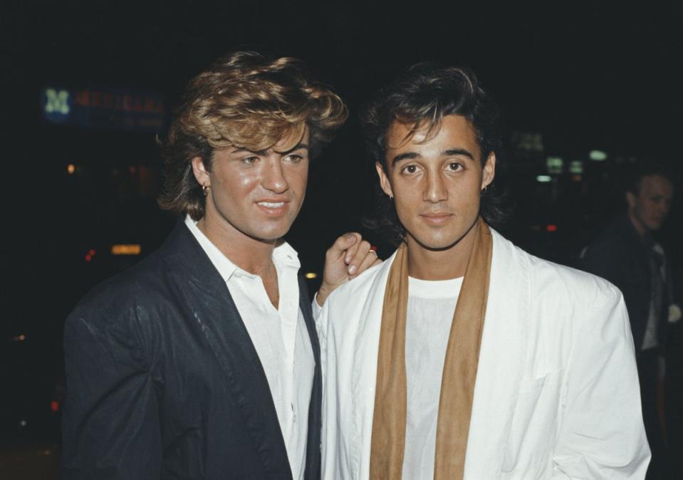 Michael (left) with Ridgeley in 1984 (Getty Images)