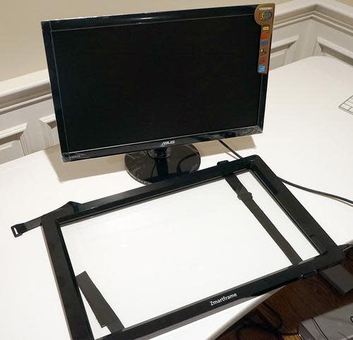 Zmartframe device on a monitor