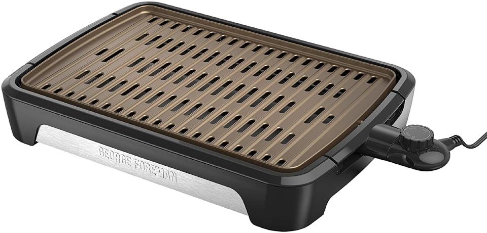 George Foreman Smokeless Electric Grill. Image via Amazon.