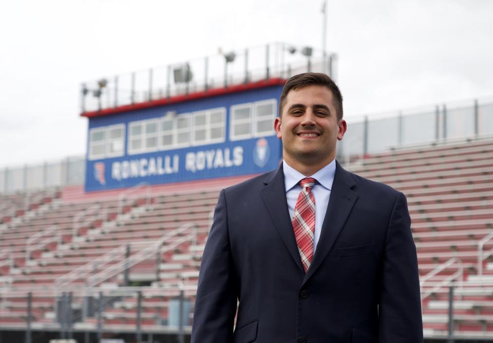 New Roncalli football coach Sam Otley played at Roncalli and Franklin College and has been an assistant at Roncalli for eight years.