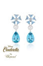 <b>Cinderella</b><br><br>This earring set echoes the Cinderella fairytale featuring a graceful singular flower with a white pearl and pear-shaped aquamarine drop. This limited edition pair of earrings is priced at £92,000.