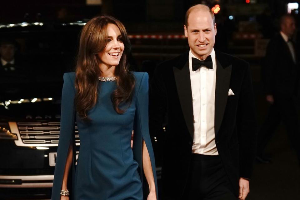 The Prince and Princess of Wales arrive for the Royal Variety Performance at the Royal Albert Hall (PA Wire)