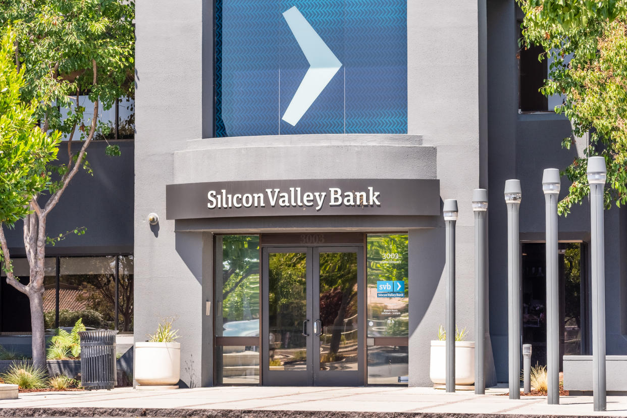 Silicon Valley Bank headquarters and branch in Santa Clara on Aug 7, 2019.