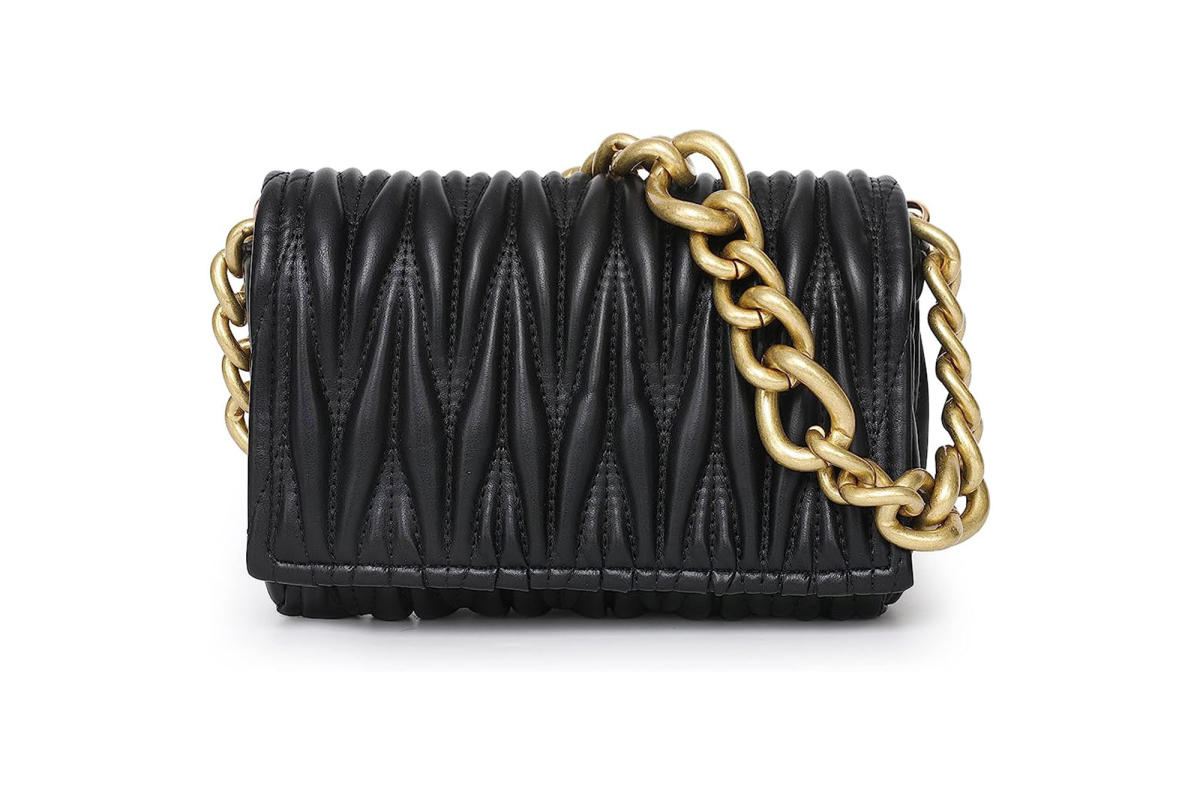 This Quilted Chain Shoulder Bag Looks Designer But Is on Sale for Under $30