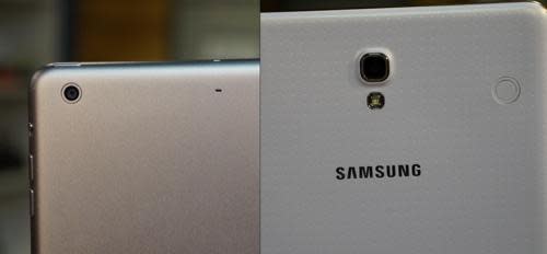 iPad mini and Samsung Galaxy Tab S cameras