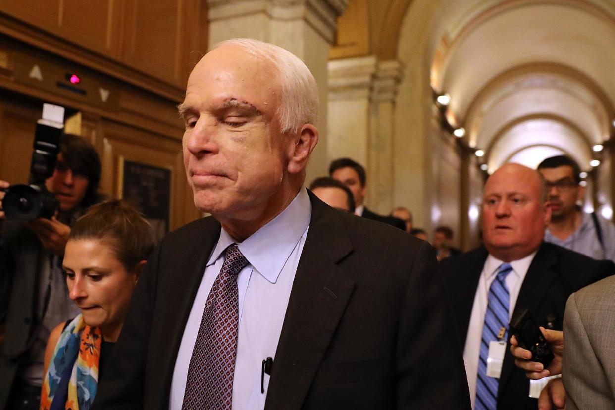 Opposing his party's line: Republican John McCain: Getty Images