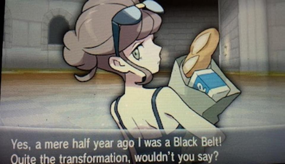 The Japanese version of this line is quite telling. <p>Legends of Localization / The Pokémon Company</p>