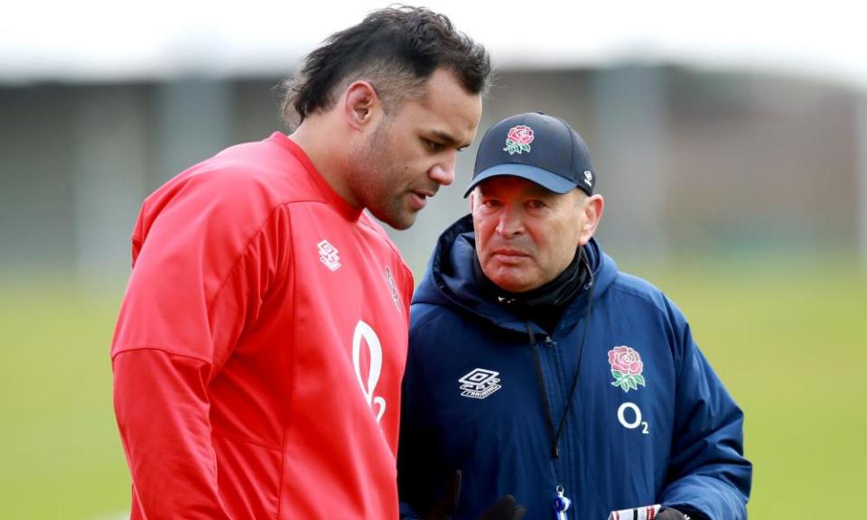 Billy Vunipola and Eddie Jones