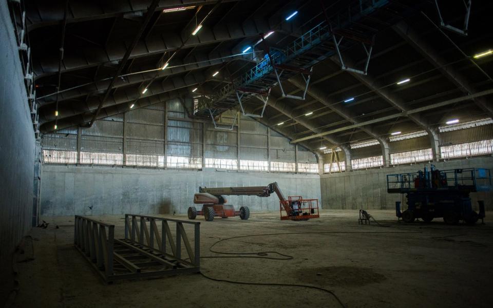 An empty grain warehouse in Romania last week. The war in Ukraine has devastated the global supply - BLOOMBERG