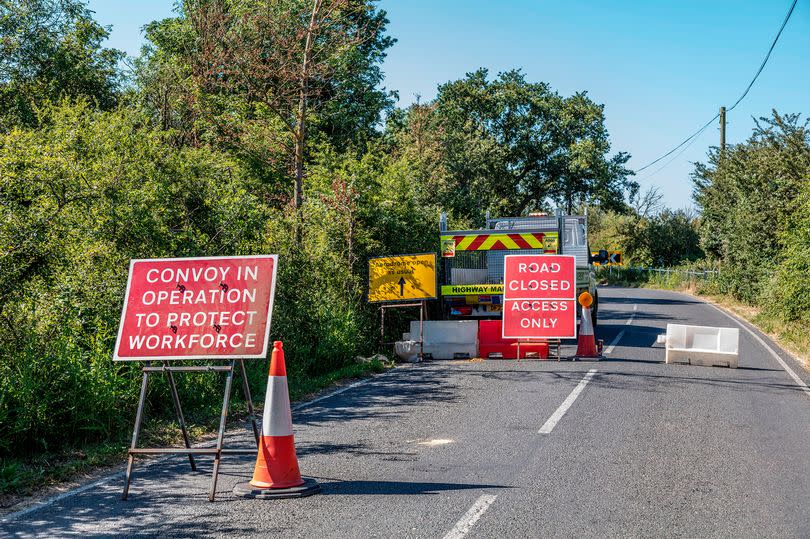 Stow Maries roadworks