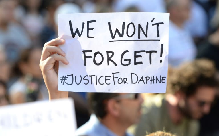 Thousands gathered for a national rally in October to demand justice for murdered Maltese journalist and anti-corruption blogger Daphne Caruana Galizia