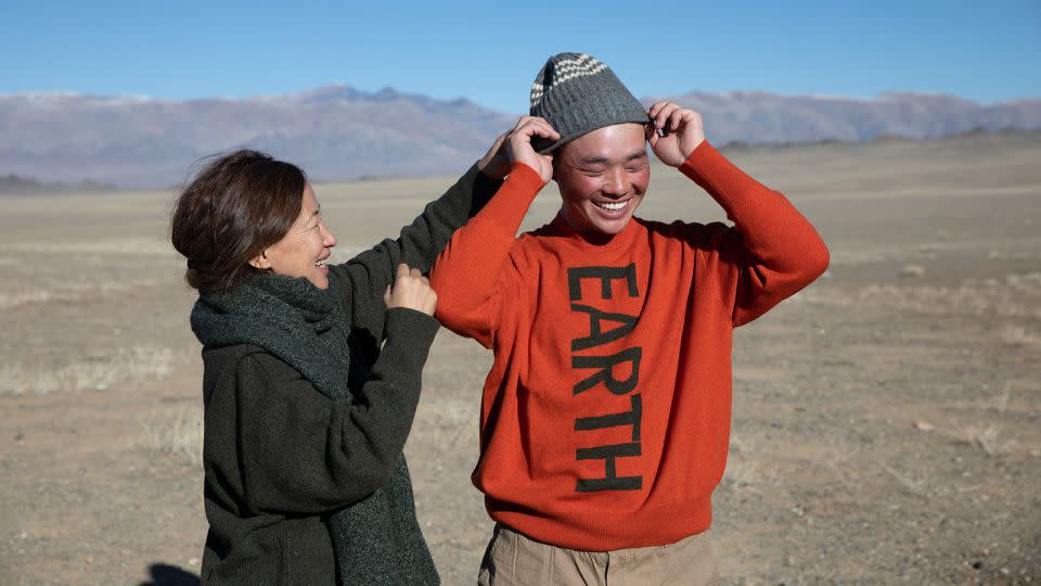 Luxury label Oyuna, which specializes in responsibly sourced cashmere, shot a recent campaign on Mongolia's steppe. - Noise Art Media