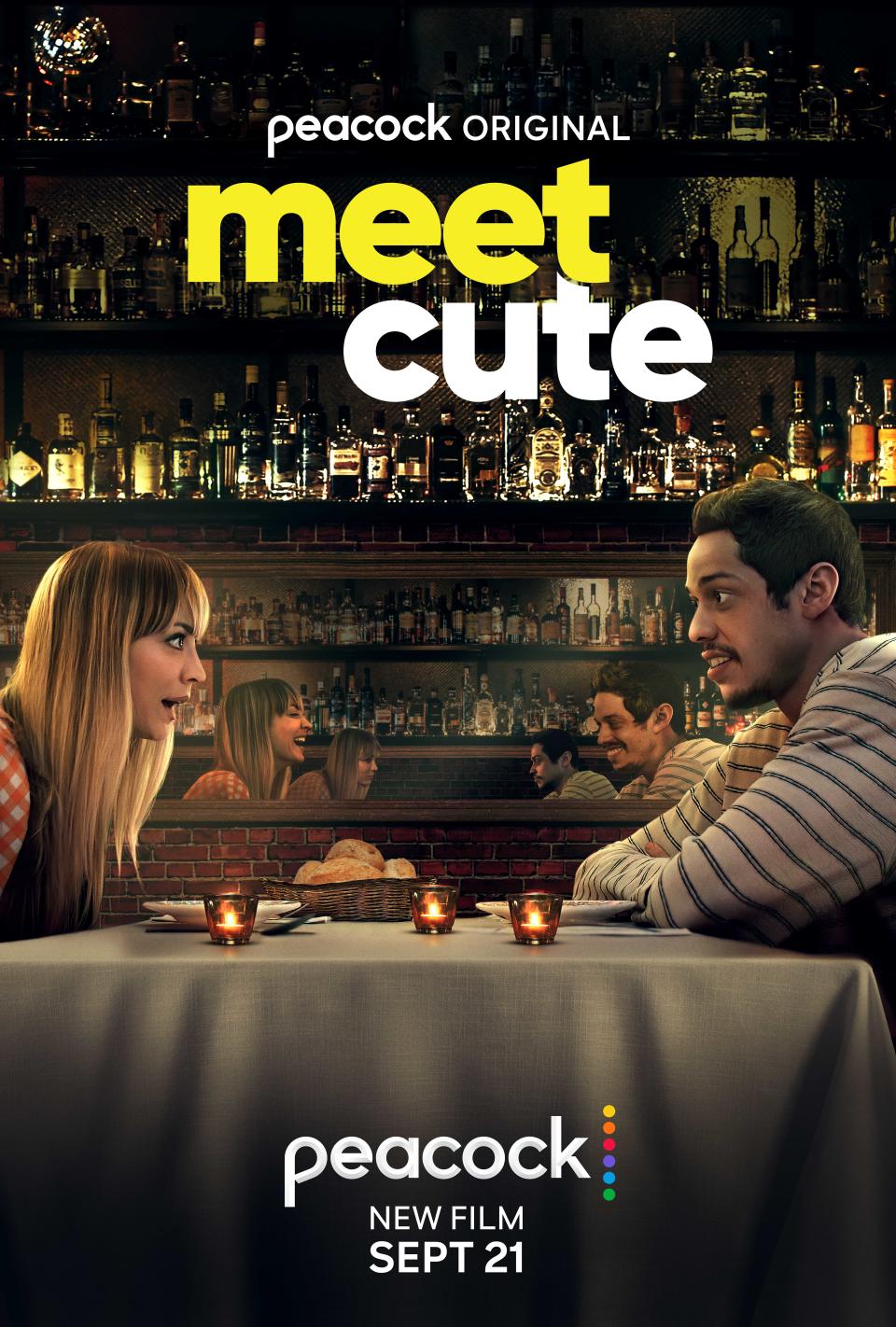 Pete Davidson and Kaley Cuoco star in the Peacock original film ‘Meet Cute.’ - Credit: Peacock