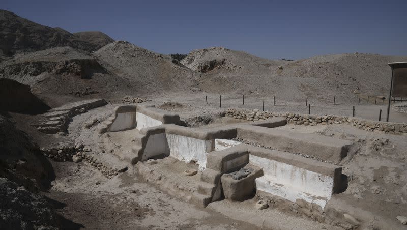 The Tell es-Sultan archaeological site near Jericho, West Bank, site is seen Sunday, Sept. 17, 2023. A United Nations conference voted Sunday to list the site as a World Heritage Site in Palestine, a decision that angered Israel, which controls the territory and does not recognize a Palestinian state.