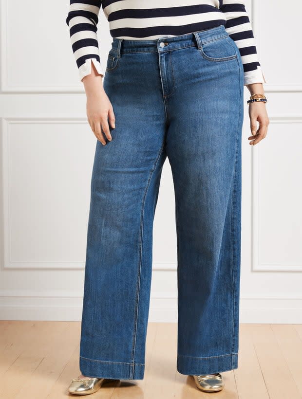 <p><a href="https://go.redirectingat.com?id=74968X1596630&url=https%3A%2F%2Fwww.talbots.com%2Fultra-wide-leg-denim-trousers---adriana-wash%2FP241161014.html%3Fcgid%3Dplus-size-jeans%26dwvar_P241161014_color%3DADRIANA%2BWASH%26dwvar_P241161014_sizeType%3DWO%23849fd4db38e1643425db9e814e%3D%26start%3D1&sref=https%3A%2F%2Fwww.oprahdaily.com%2Fstyle%2Fg23598227%2Fbest-plus-size-jeans%2F" rel="nofollow noopener" target="_blank" data-ylk="slk:Shop Now;elm:context_link;itc:0;sec:content-canvas" class="link ">Shop Now</a></p><p>Ultra Wide-Leg Denim Trousers</p><p>talbots.com</p><p>$129.00</p><span class="copyright">Talbots</span>