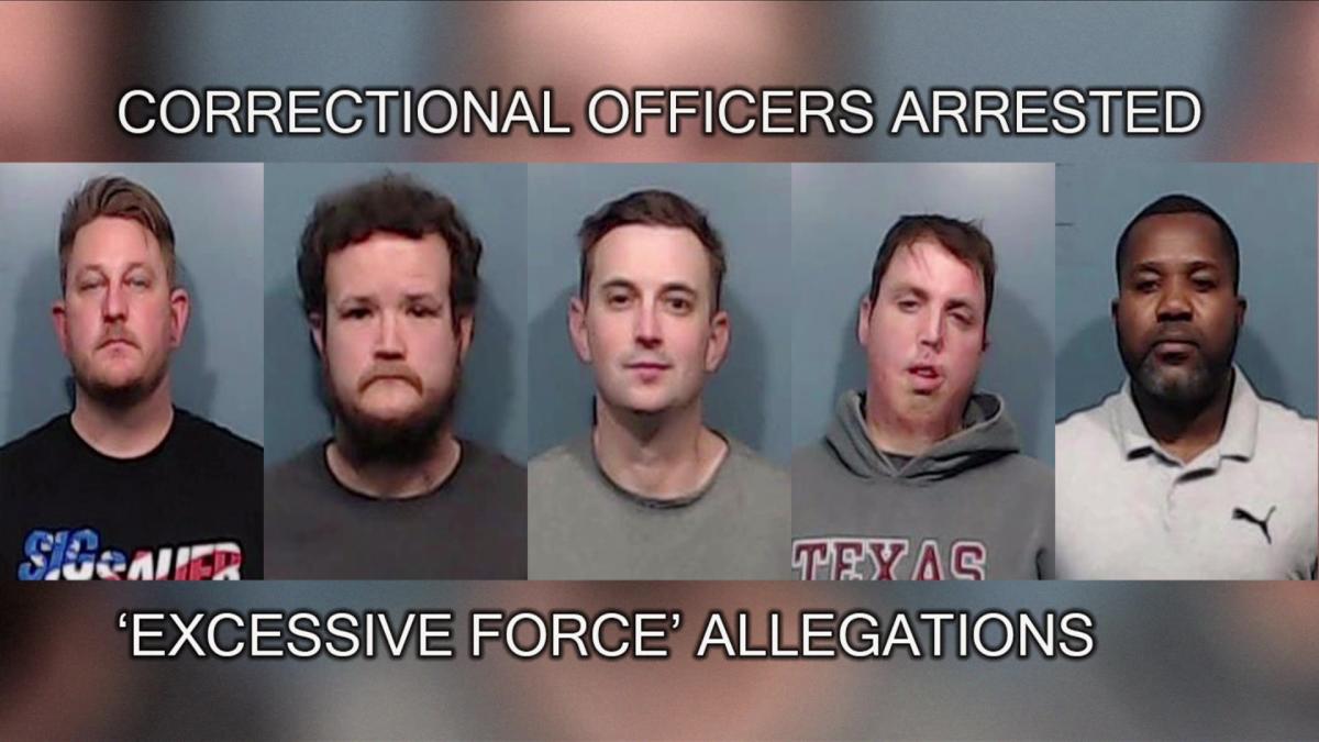 Five Texas correctional officers arrested for alleged excessive force
