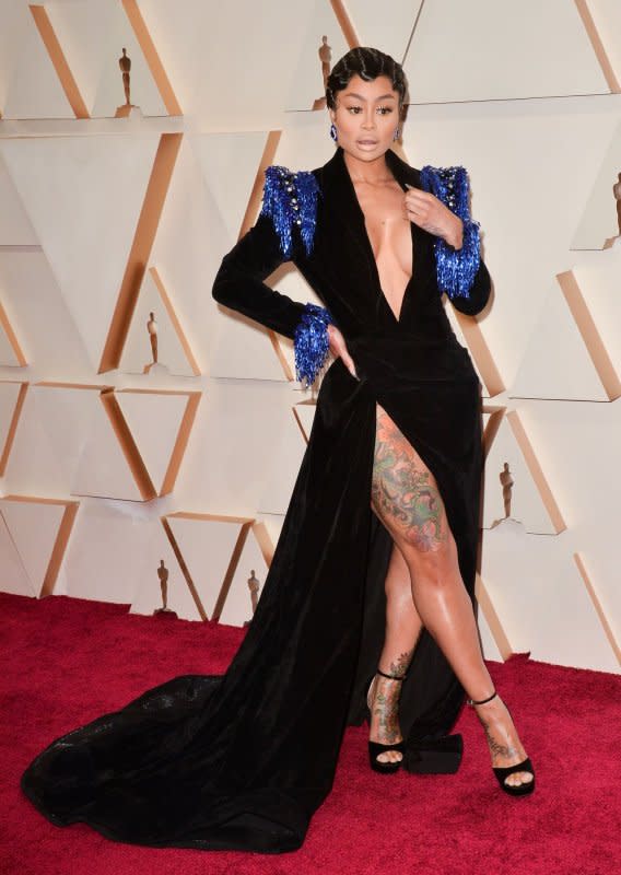 Blac Chyna arrives for the 92nd annual Academy Awards at the Dolby Theatre in the Hollywood section of Los Angeles on February 9, 2020. She turns 36 on May 11. File Photo by Jim Ruymen/UPI
