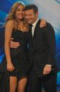 Stacey Solomon with Dermot O’Leary on The X-Factor in 2009 (Rex Features)