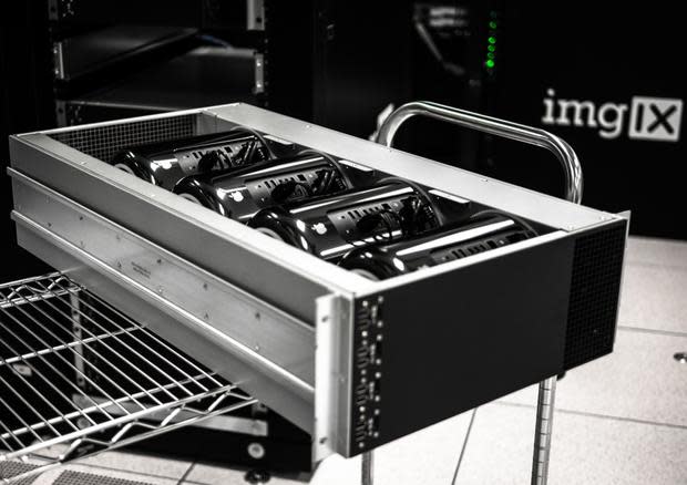 imgix Mac Pro racks