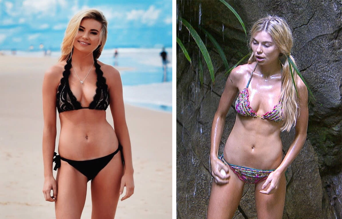 ‘I’m a Celebrity’ star Georgia Toffolo has lost a noticeable amount of weight since entering the jungle [Photo: Instagram/Rex]