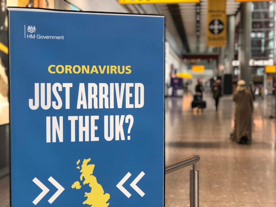 Welcome to Heathrow: the sign awaiting the writer’s arrival (Simon Calder)