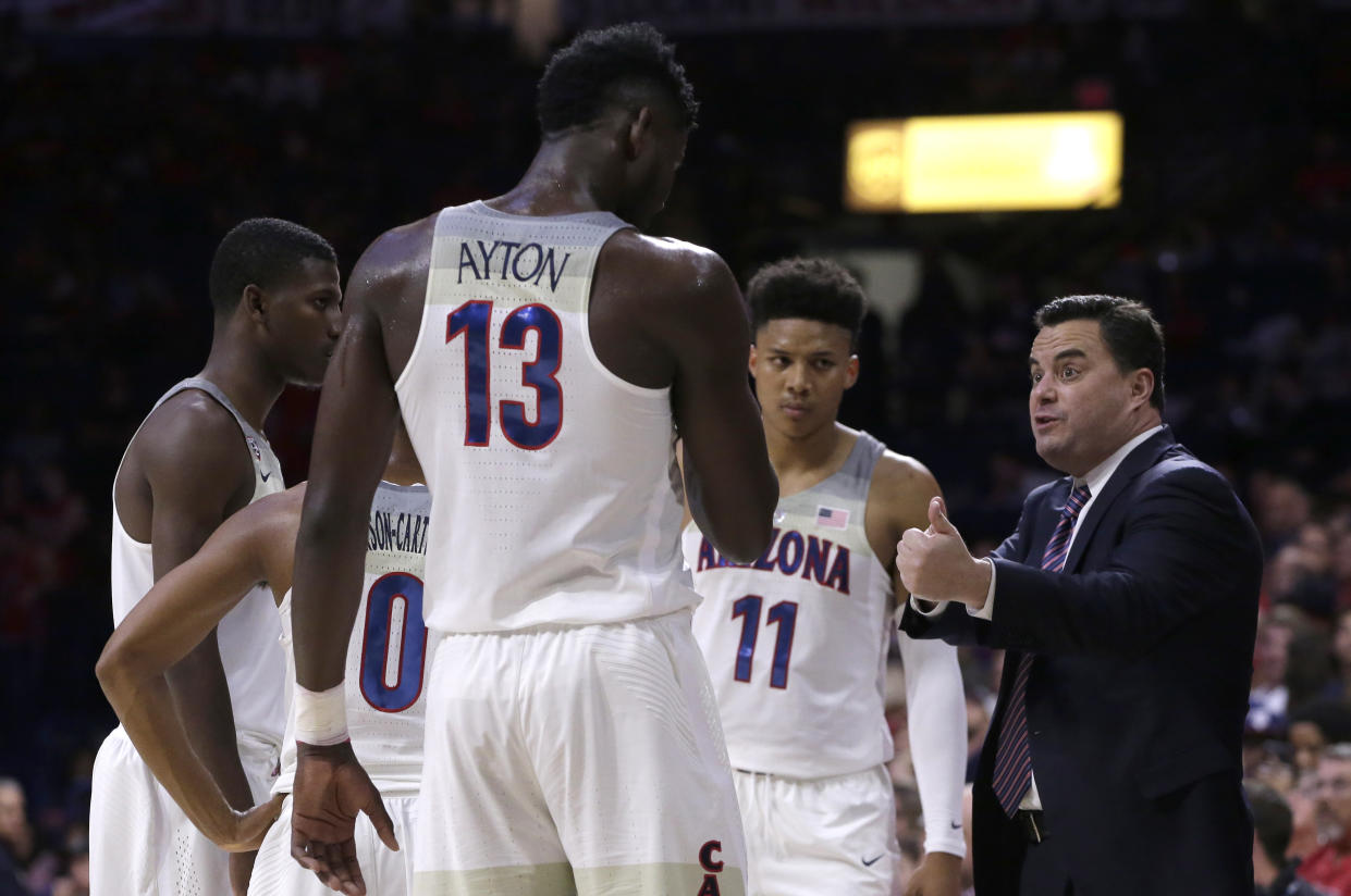 Second-ranked Arizona capped an 0-3 week in the Bahamas on Friday night with a blowout loss to Purdue. (AP)