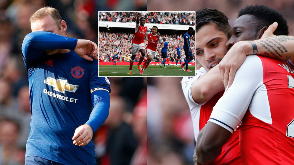 Manchester United's unbeaten run came to an end against Arsenal