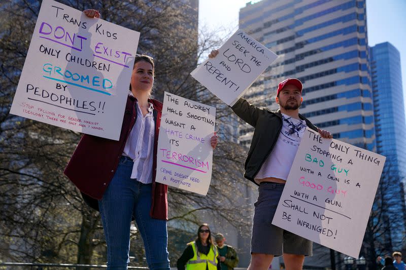 Protests after deadly shooting at the Covenant School in Nashville