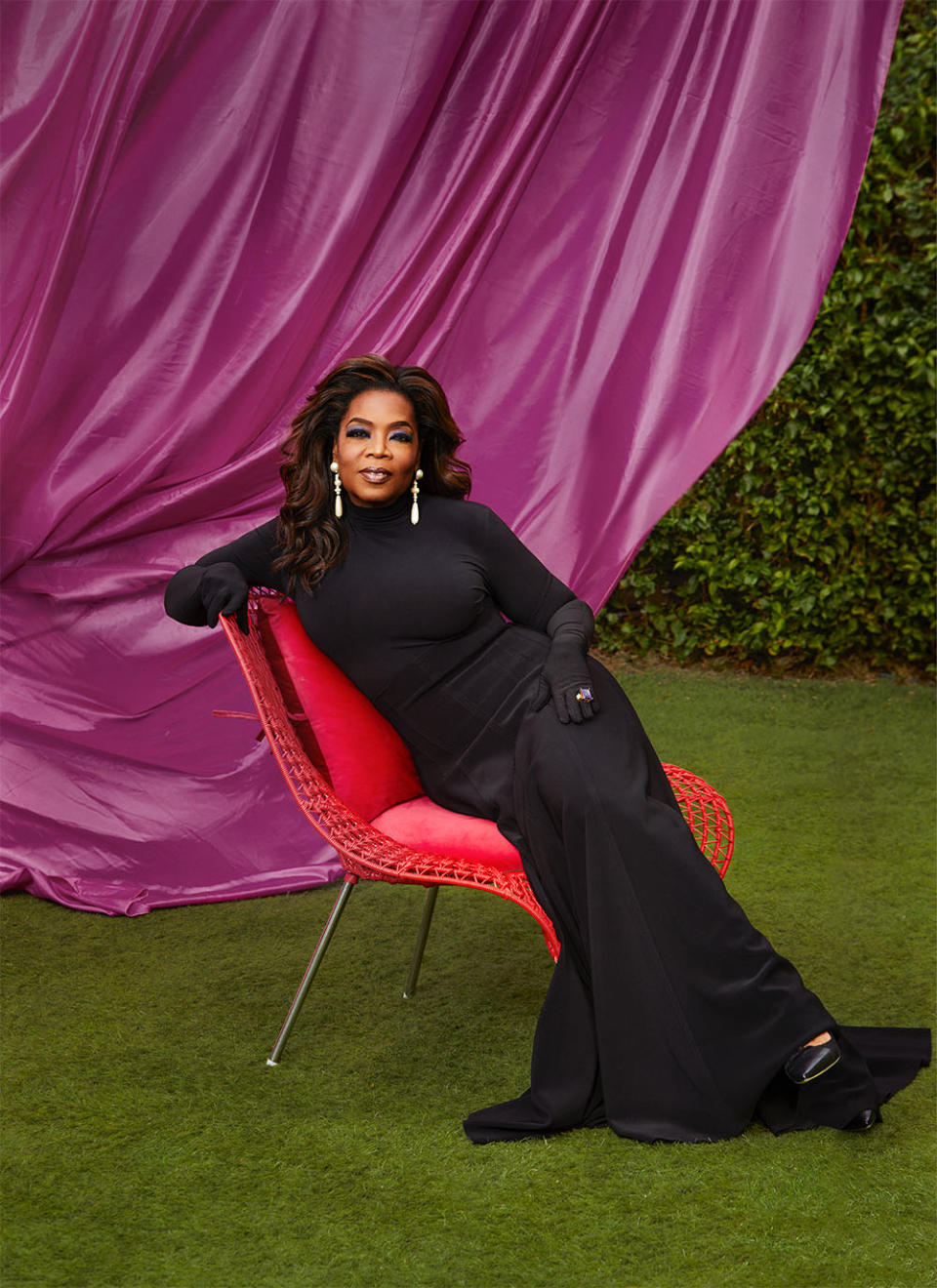Says producer Oprah Winfrey, “There’s not a person on this film who doesn’t realize it’s bigger than all of us.” All were photographed Dec. 3 at the Houdini Estate in Los Angeles. Oprah Winfrey was styled by Annabelle Harron.