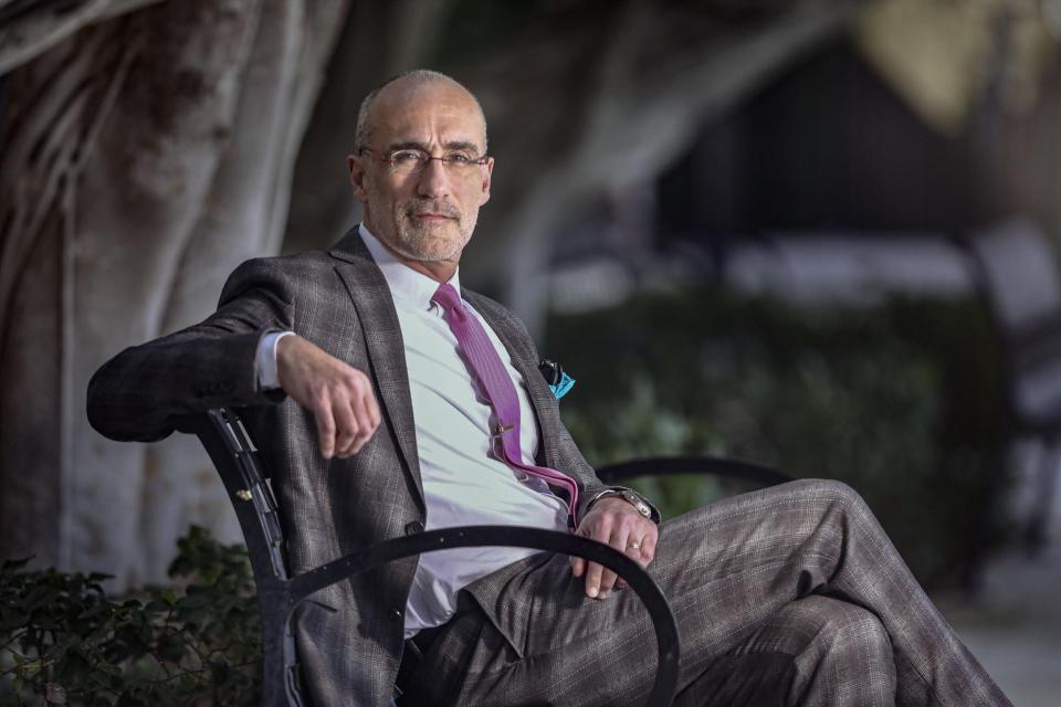 Arthur Brooks, a Harvard professor and past president of the American Enterprise Institute, spoke Tuesday at The Society of the Four Arts.