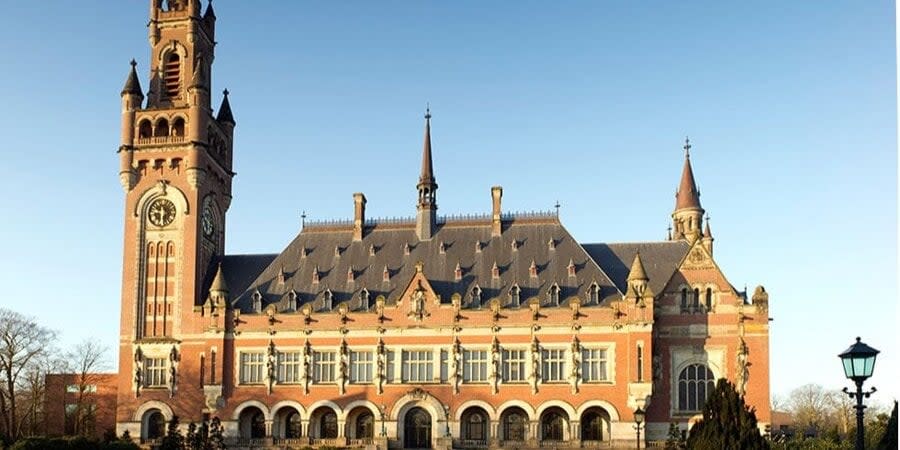 The building of the International Court of Justice in The Hague