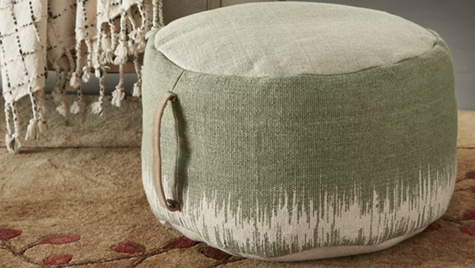 This cozy pouf is calling your name.