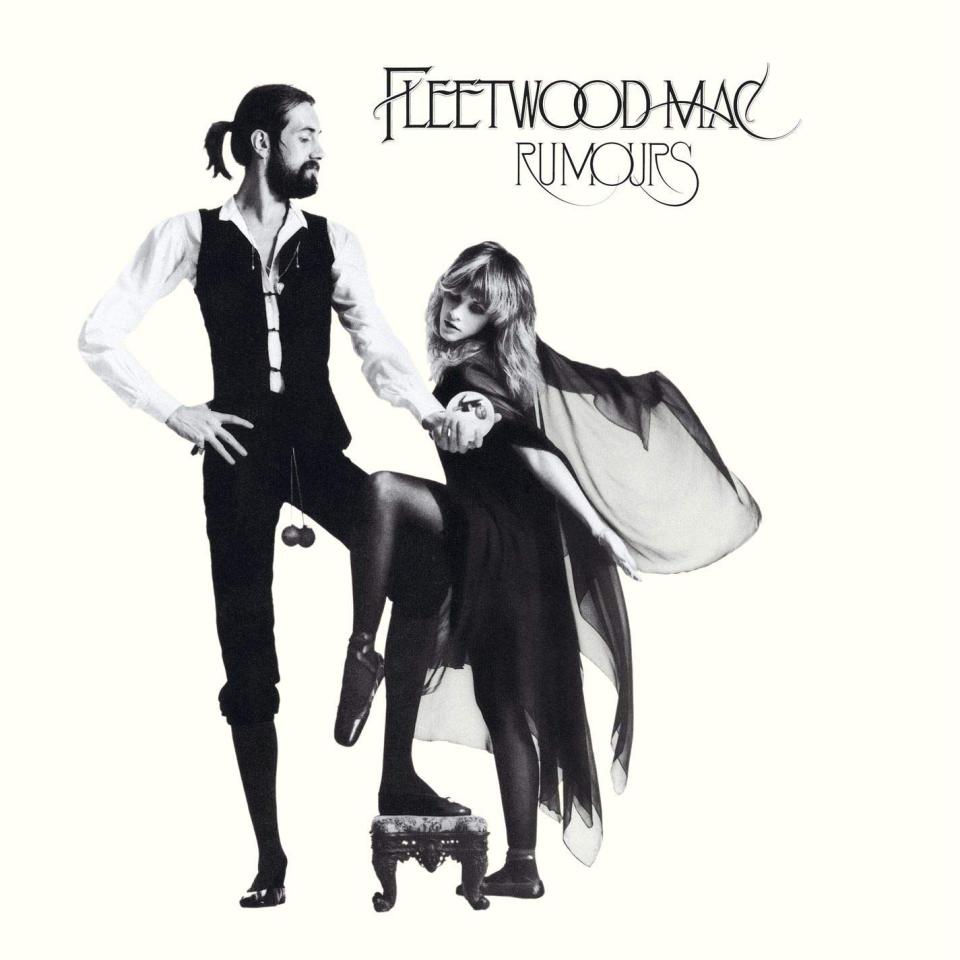 <p><a class="link " href="https://www.amazon.com/Rumours-2001-Remaster-Fleetwood-Mac/dp/B07Z67XR7Q/ref=tmm_msc_swatch_0?_encoding=UTF8&qid=1585840266&sr=8-2&tag=syn-yahoo-20&ascsubtag=%5Bartid%7C10063.g.31995309%5Bsrc%7Cyahoo-us" rel="nofollow noopener" target="_blank" data-ylk="slk:BUY NOW;elm:context_link;itc:0;sec:content-canvas">BUY NOW</a></p><p><em>Rumours,</em> from 1977, is quite arguably the quintessential Fleetwood Mac album, featuring 11 tracks that harmoniously blend rock, pop, and folk into a single story. </p>