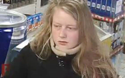 Gaia Pope that were taken less than an hour before she disappeared - Credit: Dorset Police/PA