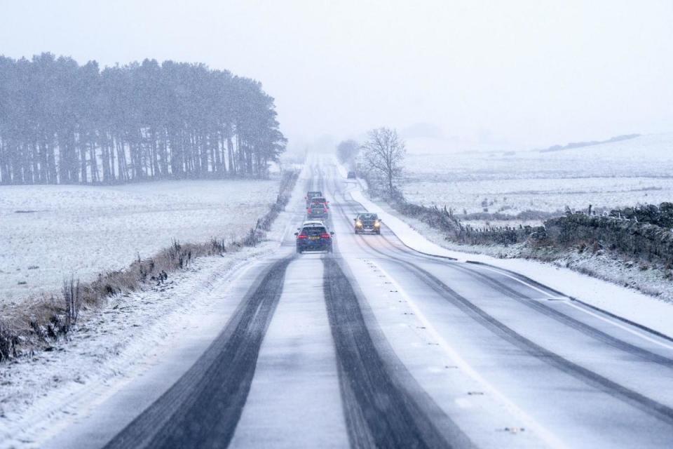 Am Sonntag gilt ab 18 Uhr eine gelbe Wetterwarnung für Eis in ganz Schottland