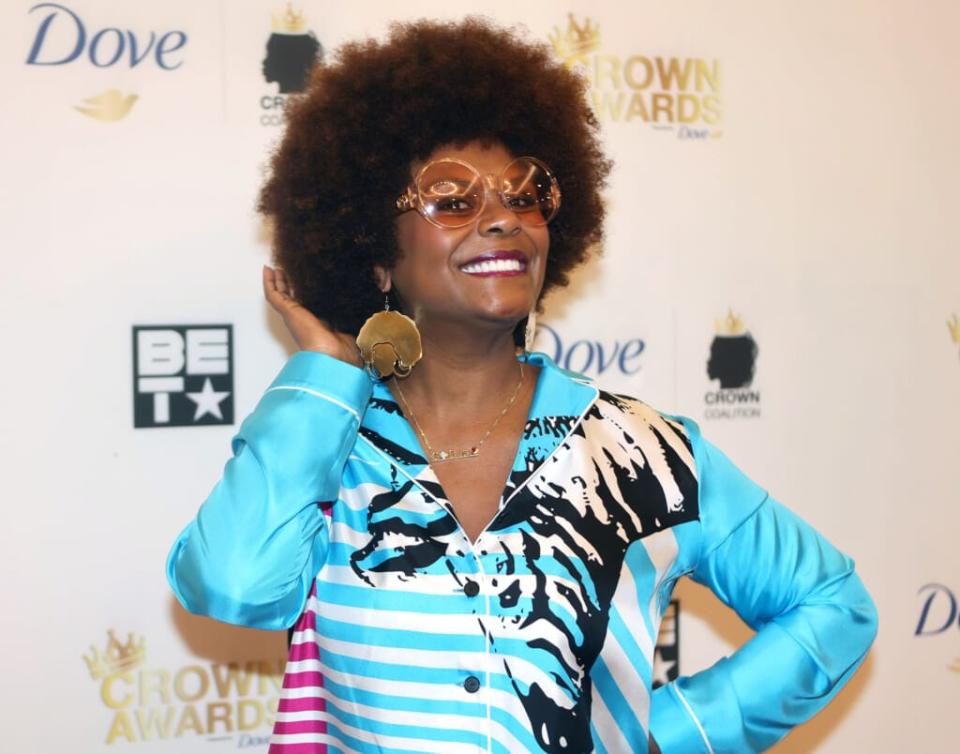 Tabitha Brown arrives for the 2022 CROWN Awards at the Westin Hotel on July 3, 2022 in New Orleans, Louisiana. (Photo by Peter Forest/Getty Images)