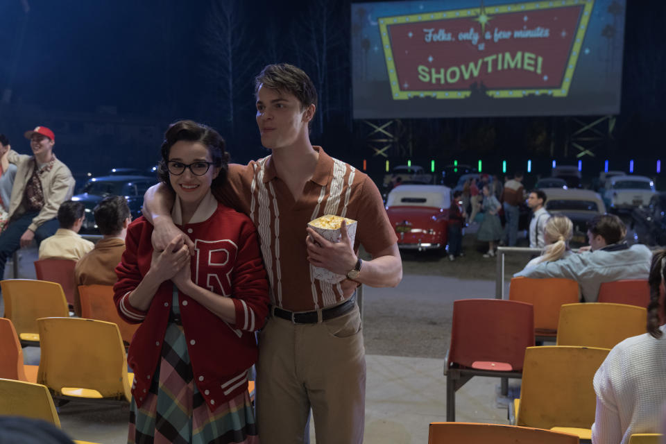 Marisa Davila and Jason Schmidt in Grease: Rise of the Pink Ladies