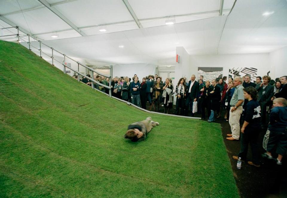 Paola Pivi’s Untitled (slope) was a hit at the first ever Frieze Art Fair (Courtesy of Frieze)