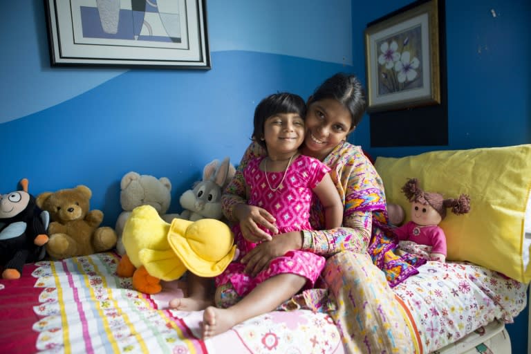 Three-year-old Choity Khatun was given little prospect of survival until she was brought to Melbourne last year by Australian charity Children First Foundation. 